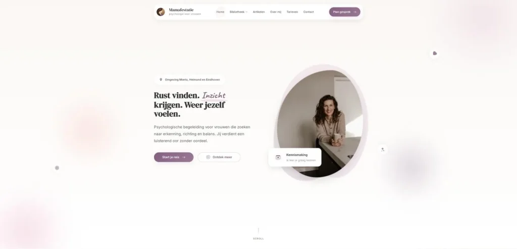 Website van Mamafestatie