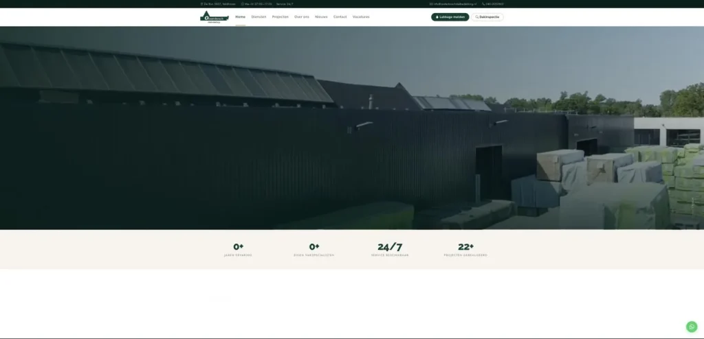 Website van Oosterbosch Dakbedekking