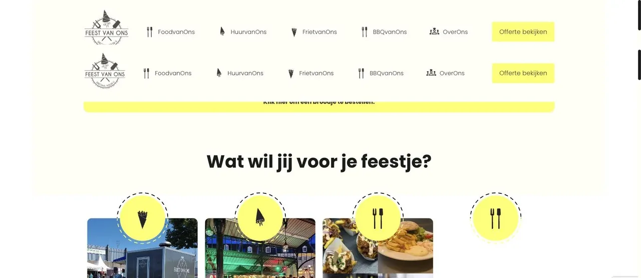 Website van Feest van Ons