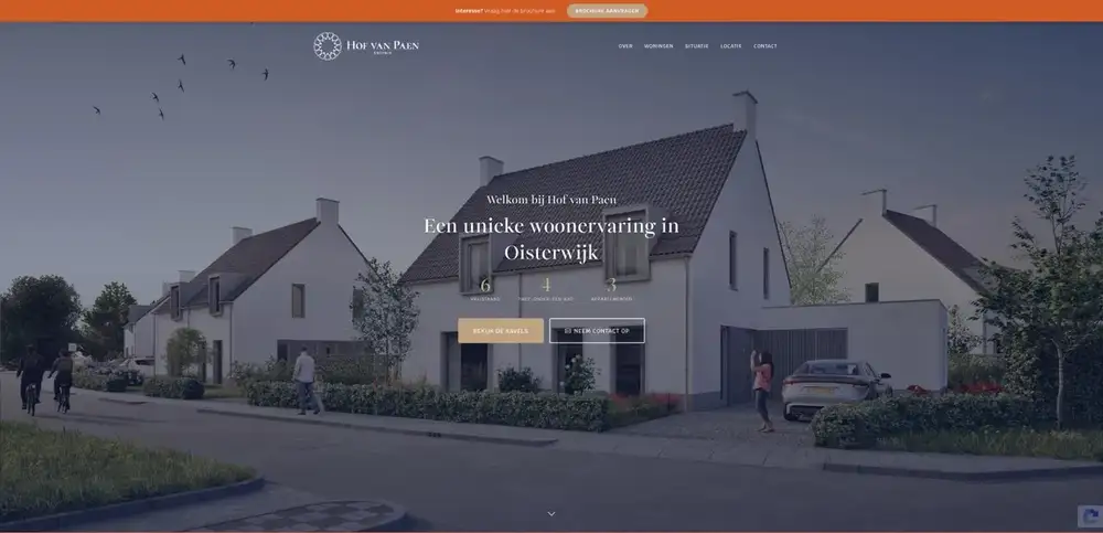 Scherm uit het project Hof van Paen