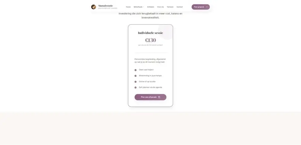 Scherm uit het project Mamafestatie
