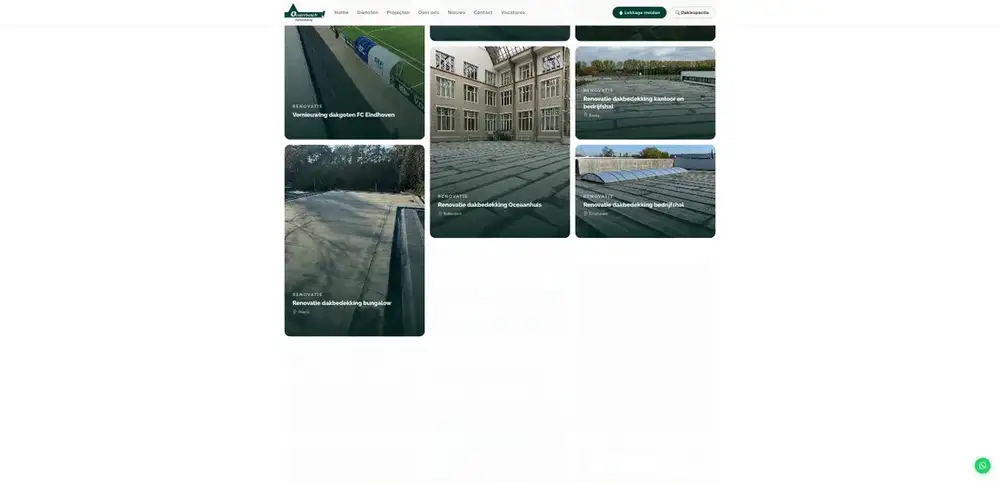 Scherm uit het project Oosterbosch Dakbedekking