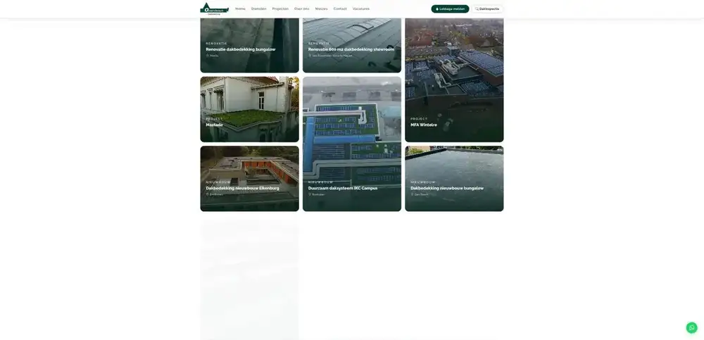 Scherm uit het project Oosterbosch Dakbedekking