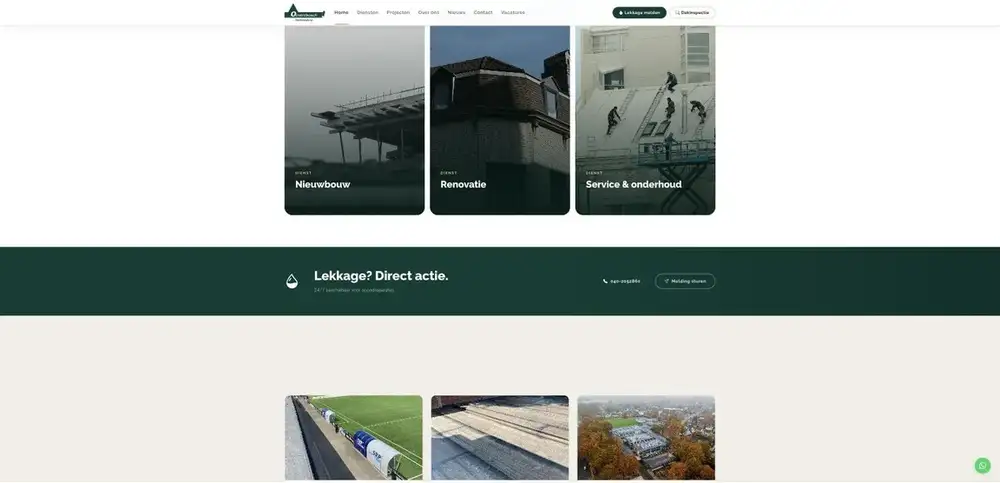 Scherm uit het project Oosterbosch Dakbedekking
